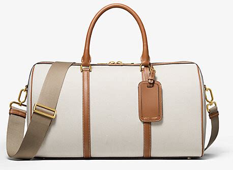 michael kors bondi junction|MKC x 007 Bond Cotton Canvas and Leather Weekender Bag.